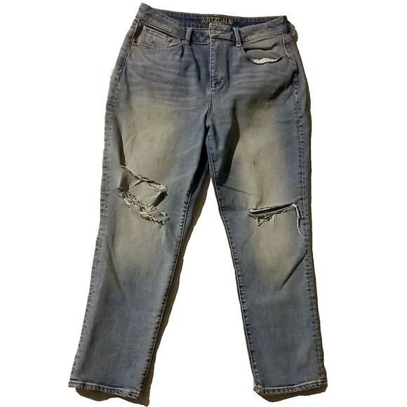 Arizona Jean Co. High Rise Curvy Slim Straight Jeans Size 13 - Picture 1 of 13